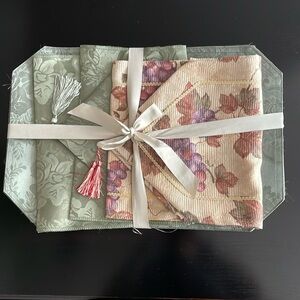 Olive Green Placemats- set of 12 with 2 table runners.